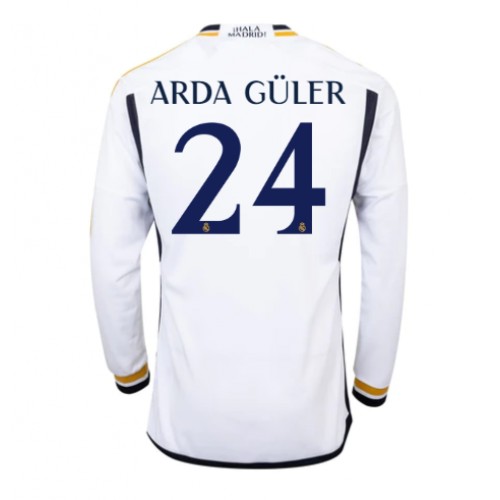 Fotballdrakt Herre Real Madrid Arda Guler #24 Hjemmedrakt 2023-24 Langermet